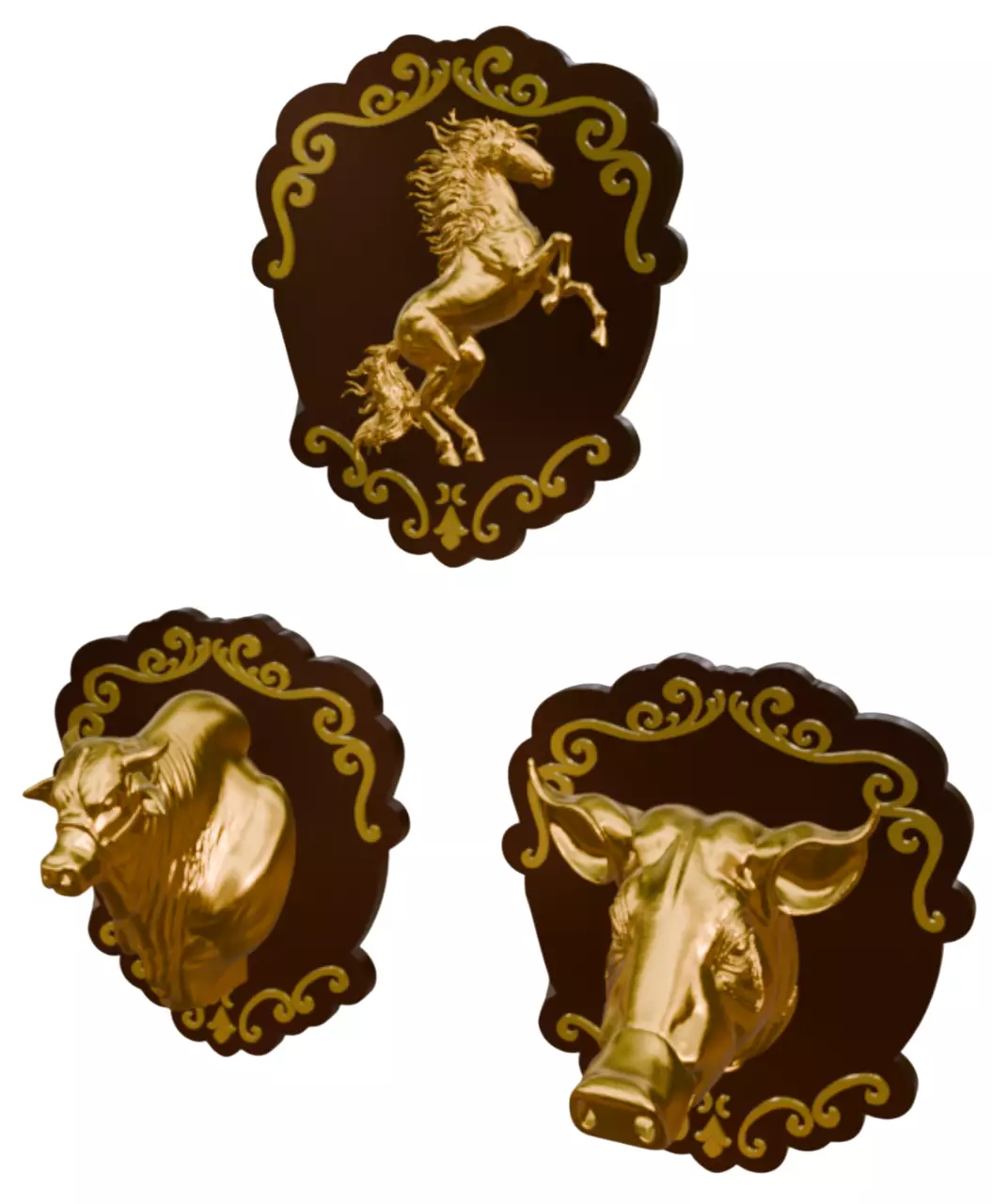 PREMIUM AGRO TROPHY KIT 3D PRINTING READY 3D print model