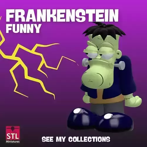 Funny Frankenstein STL Cute Comic Monster Charm