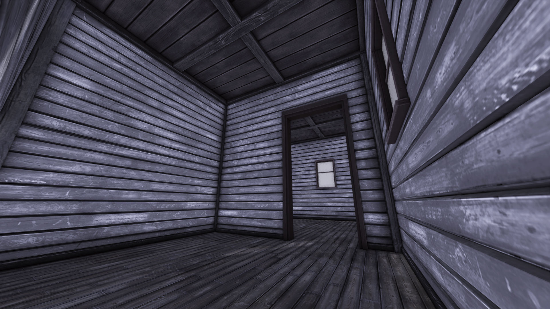 Boston House 03 - Enterable Low-poly 3D model_5