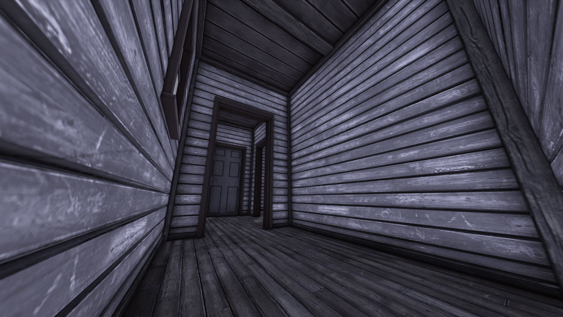 Boston House 03 - Enterable Low-poly 3D model_4