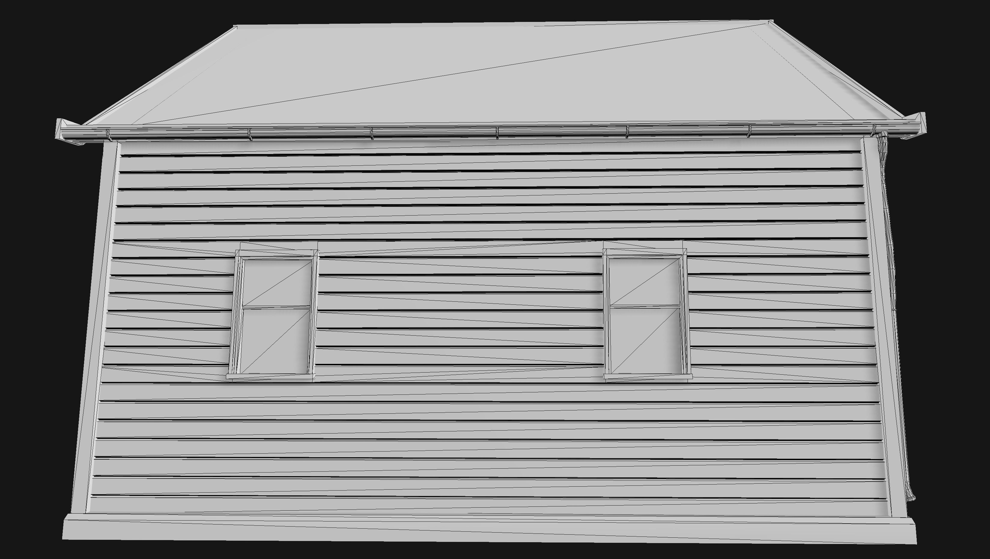 Boston House 03 - Enterable Low-poly 3D model_21