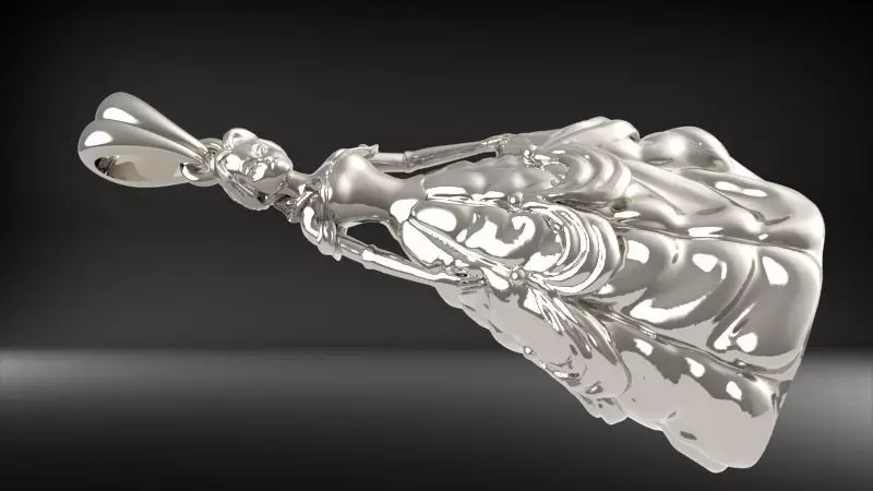 PRINCESS PENDANT 3D print model_5