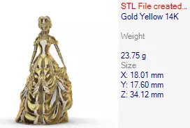 PRINCESS PENDANT 3D print model_20