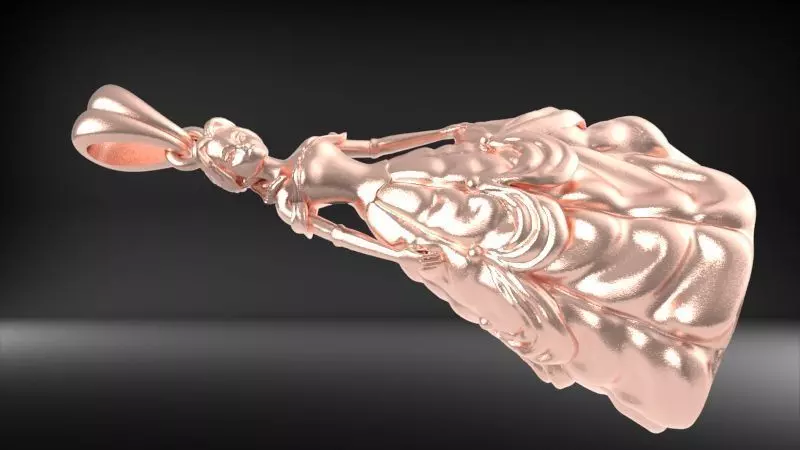 PRINCESS PENDANT 3D print model_13