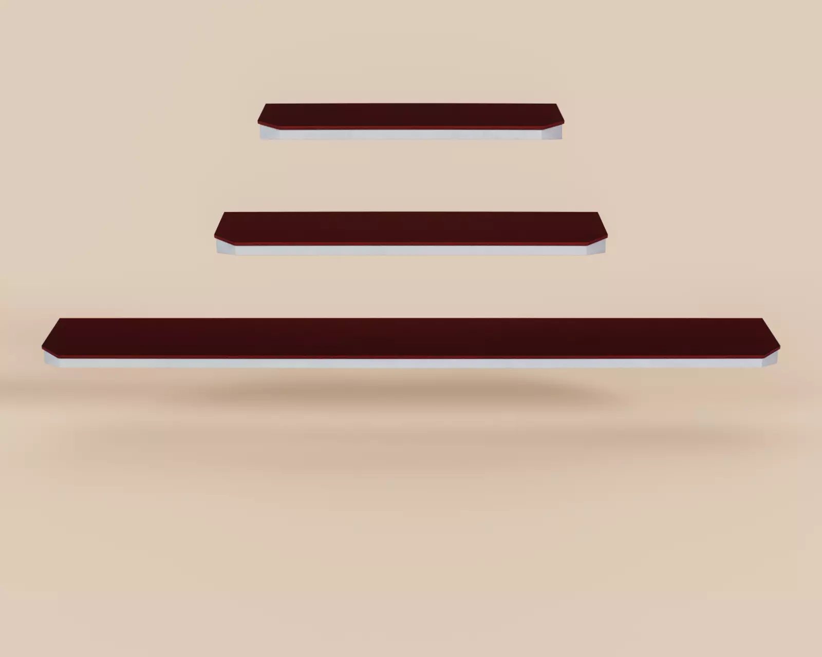 Exterior Awning Type F Set of 3 Low-poly 3D model_3