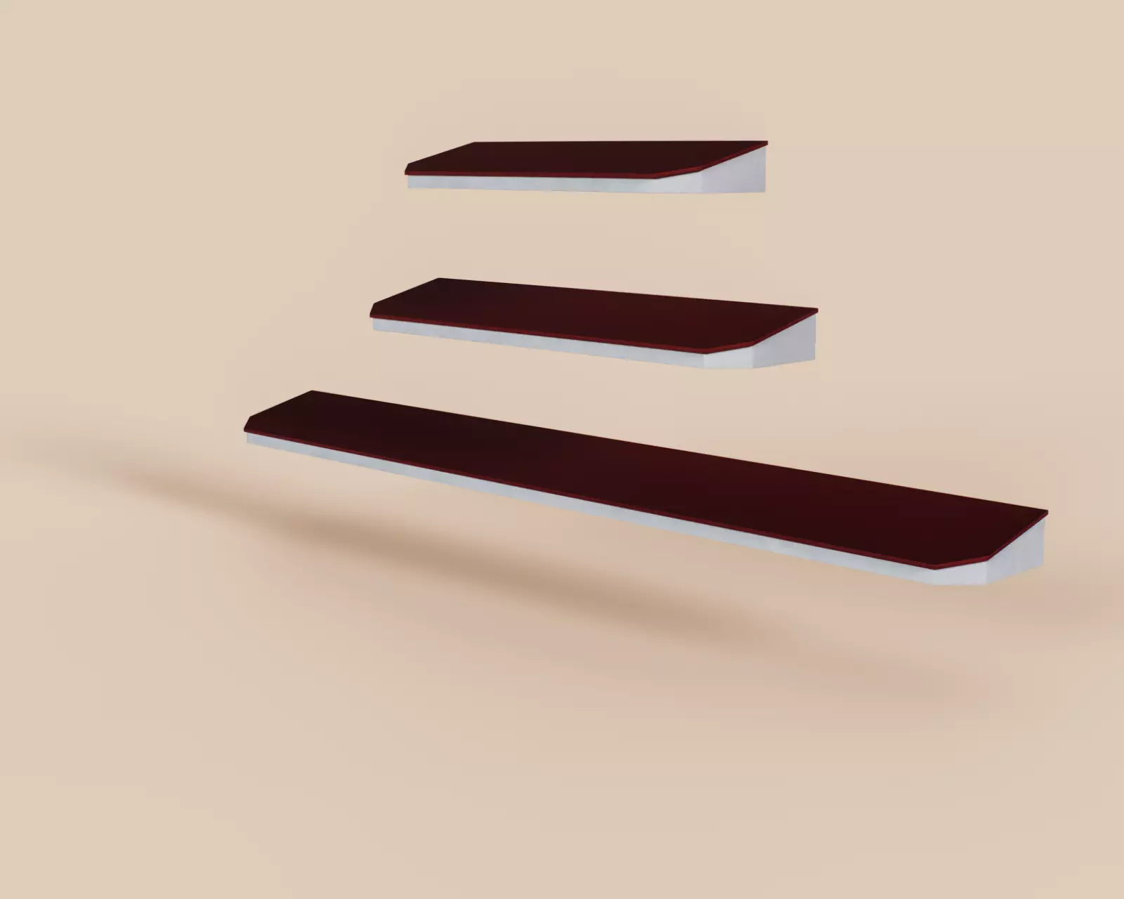 Exterior Awning Type F Set of 3 Low-poly 3D model_10