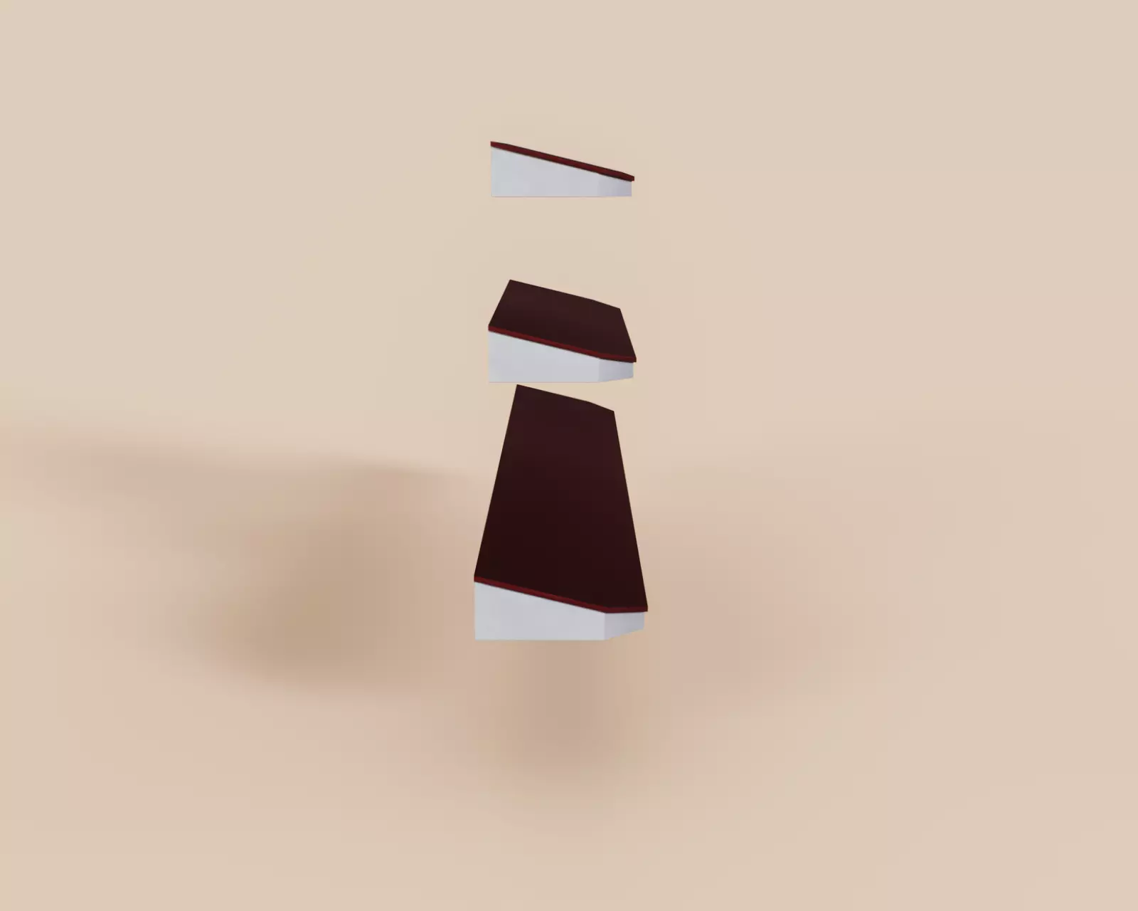 Exterior Awning Type F Set of 3 Low-poly 3D model_5