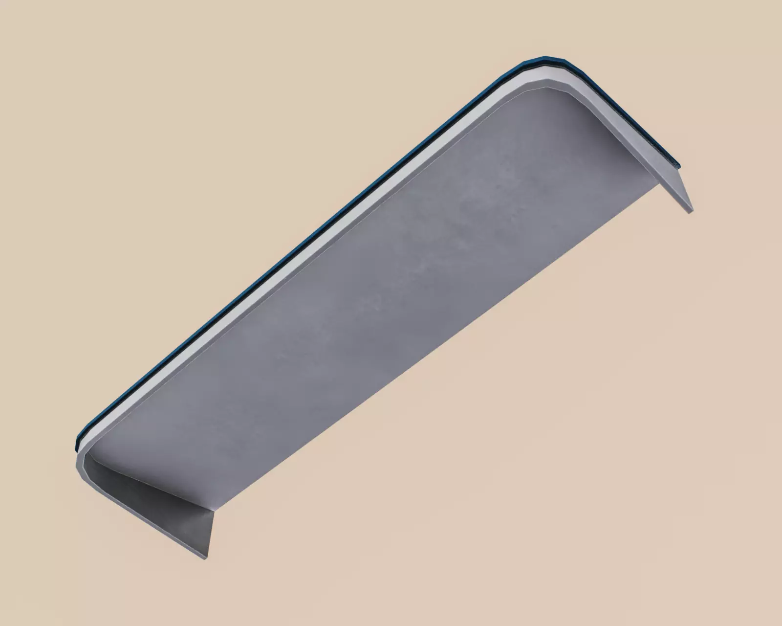 Exterior Awning Type G Set of 3 Low-poly 3D model_2