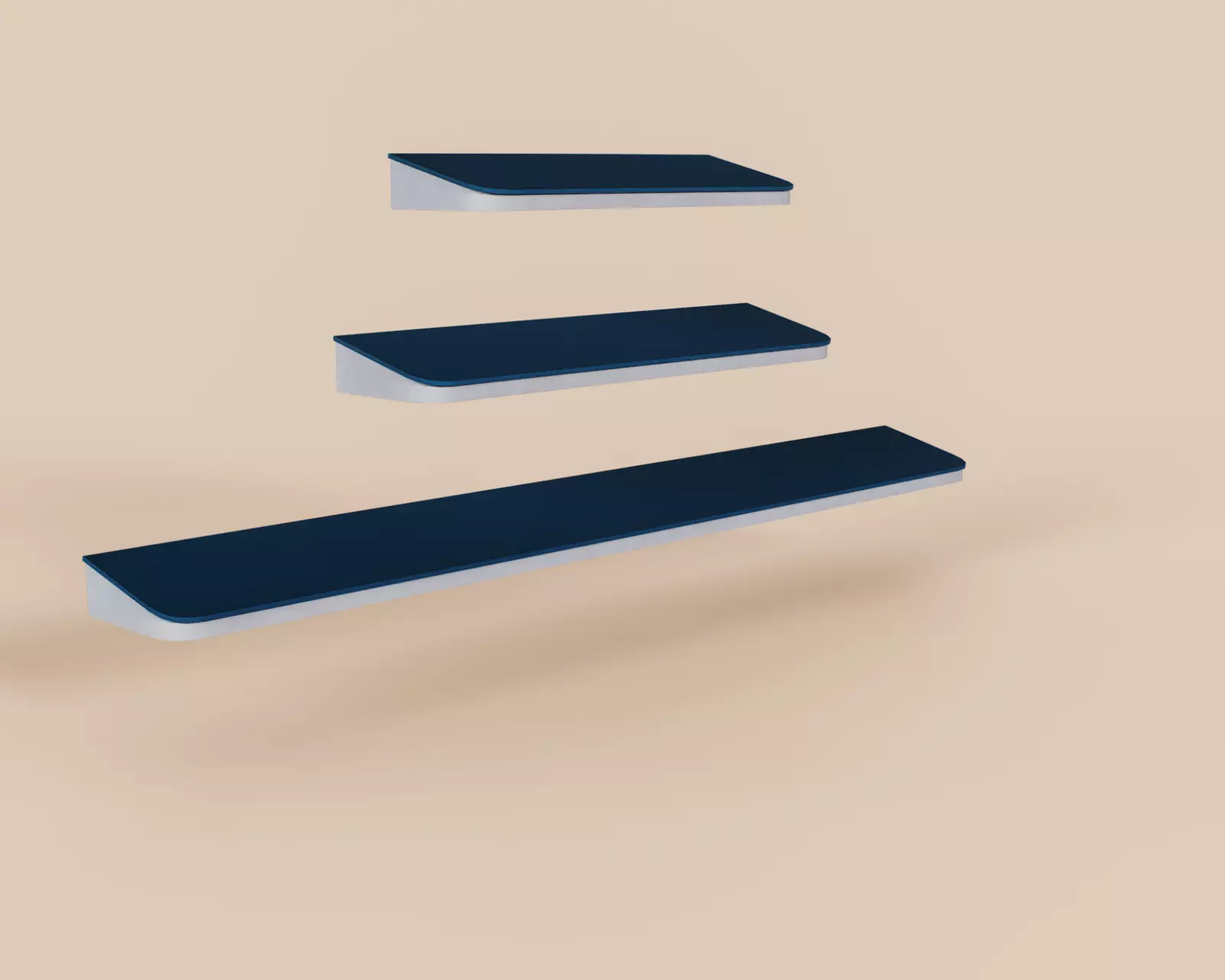 Exterior Awning Type G Set of 3 Low-poly 3D model_4