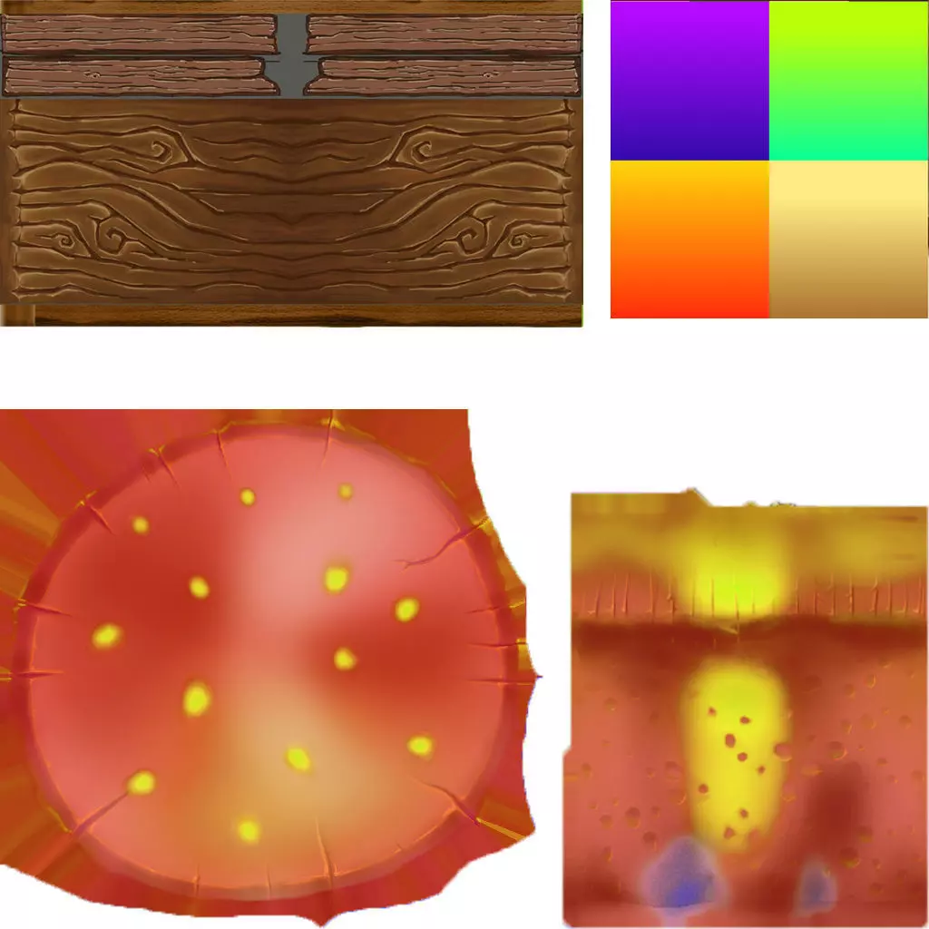 Mushrooms huts Low-poly 3D model_5