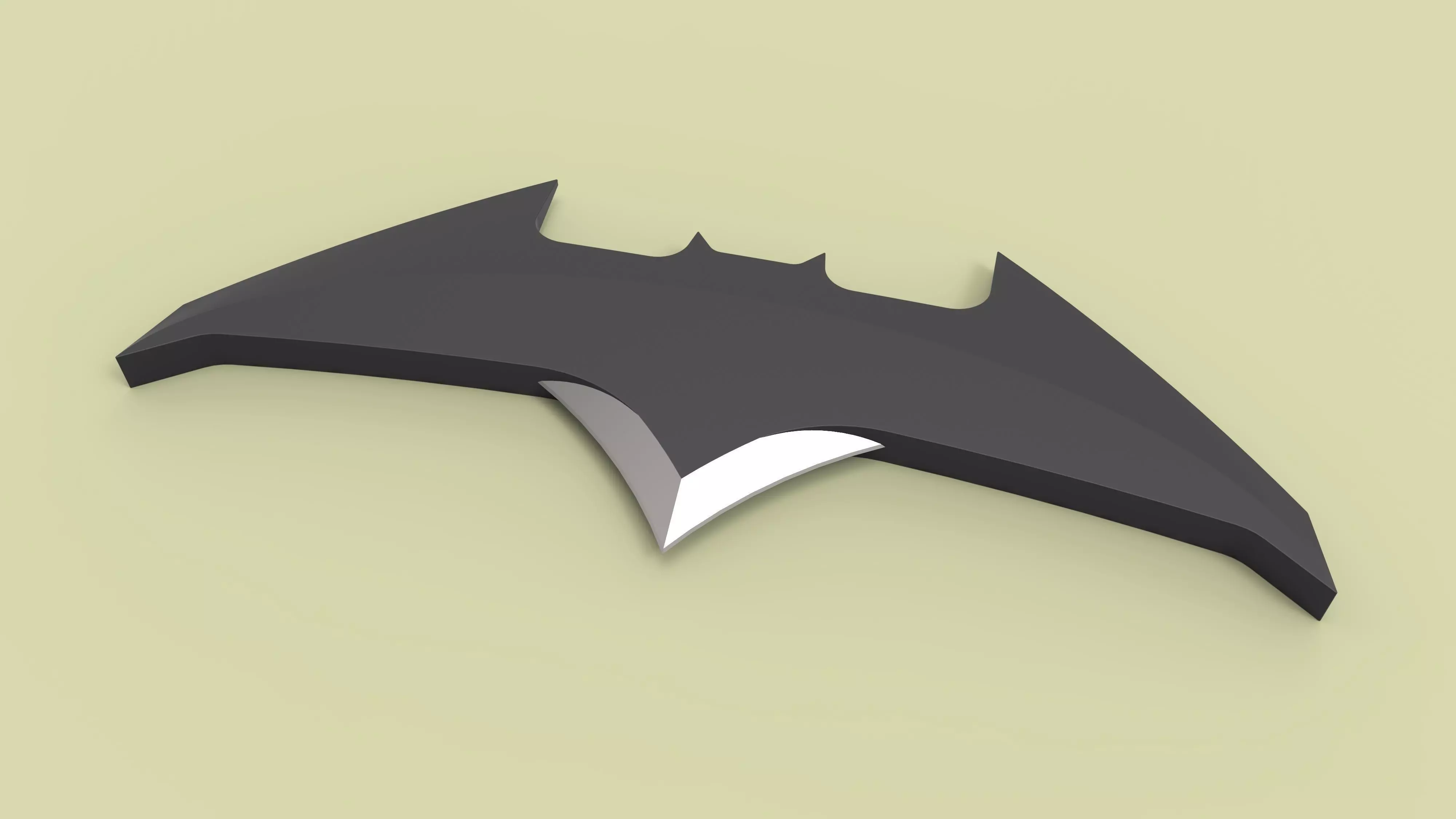 Bat Wing Throwing Blade 3D print model