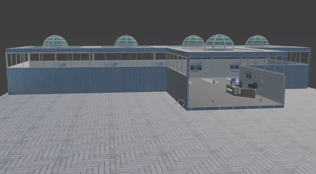 Car ShowRoom 3D model_0