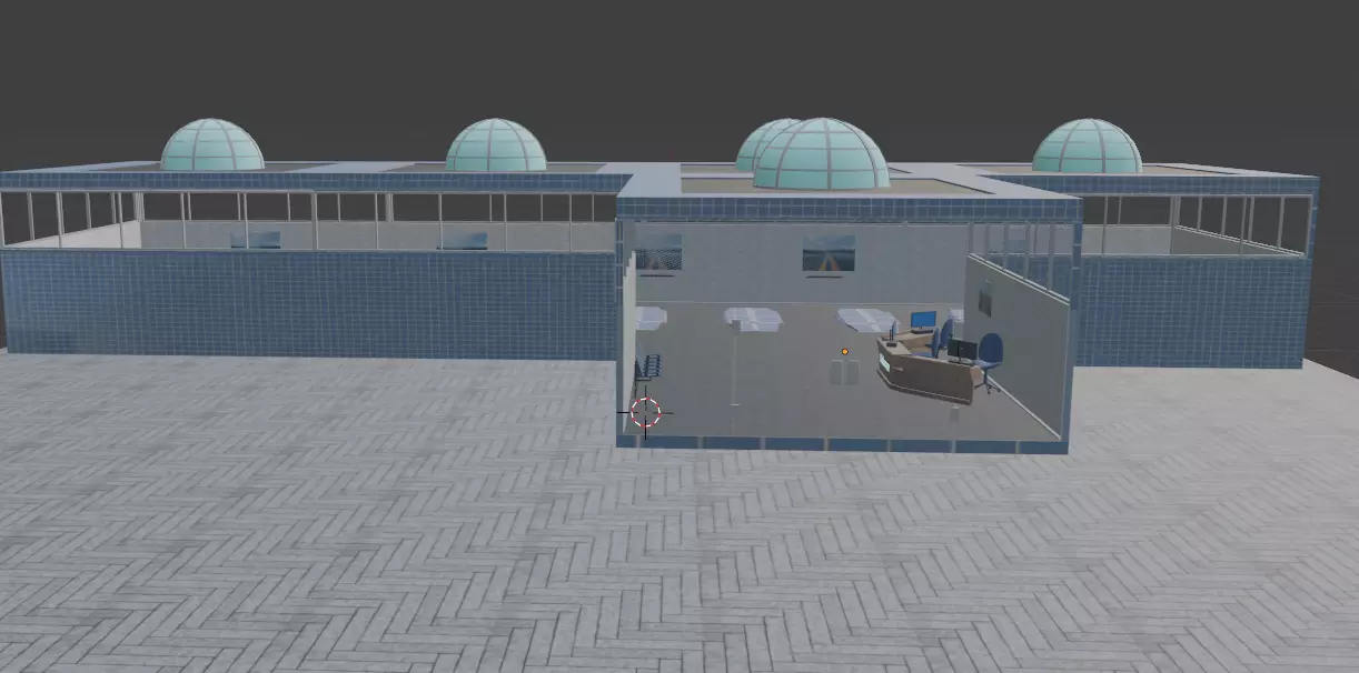 Car ShowRoom 3D model_4