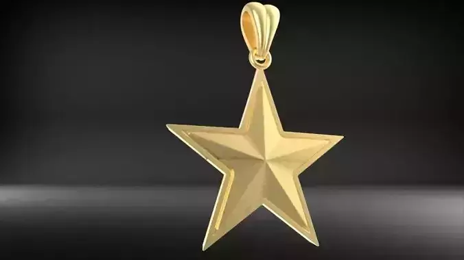 Cryspy 5 Five Star Pendant Charm Necklace Jewelry