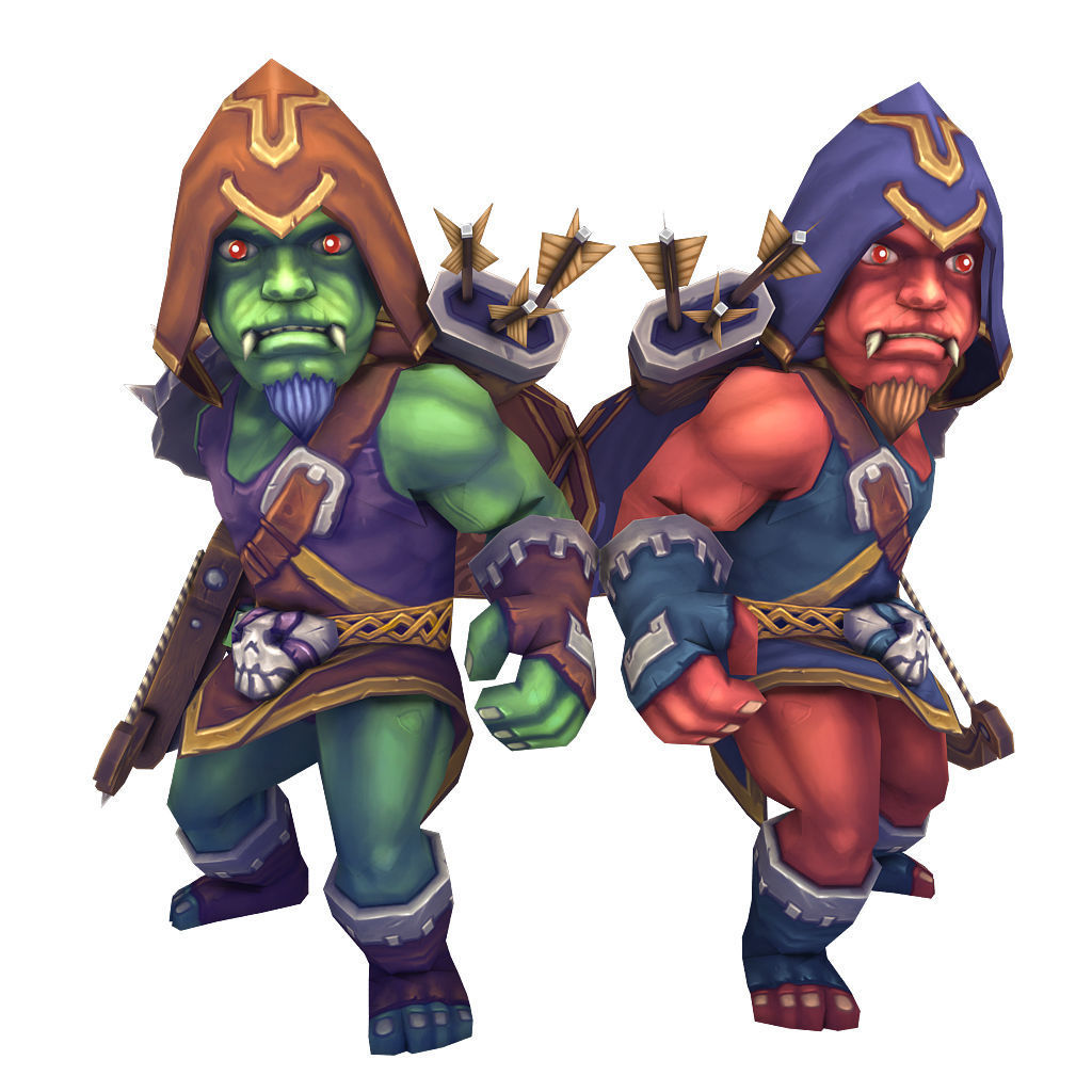 Orc Ranger Low-poly 3D model_7