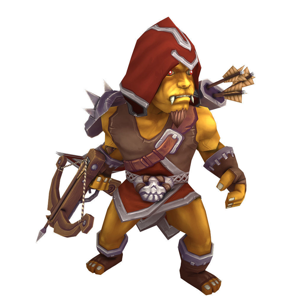 Orc Ranger Low-poly 3D model_2