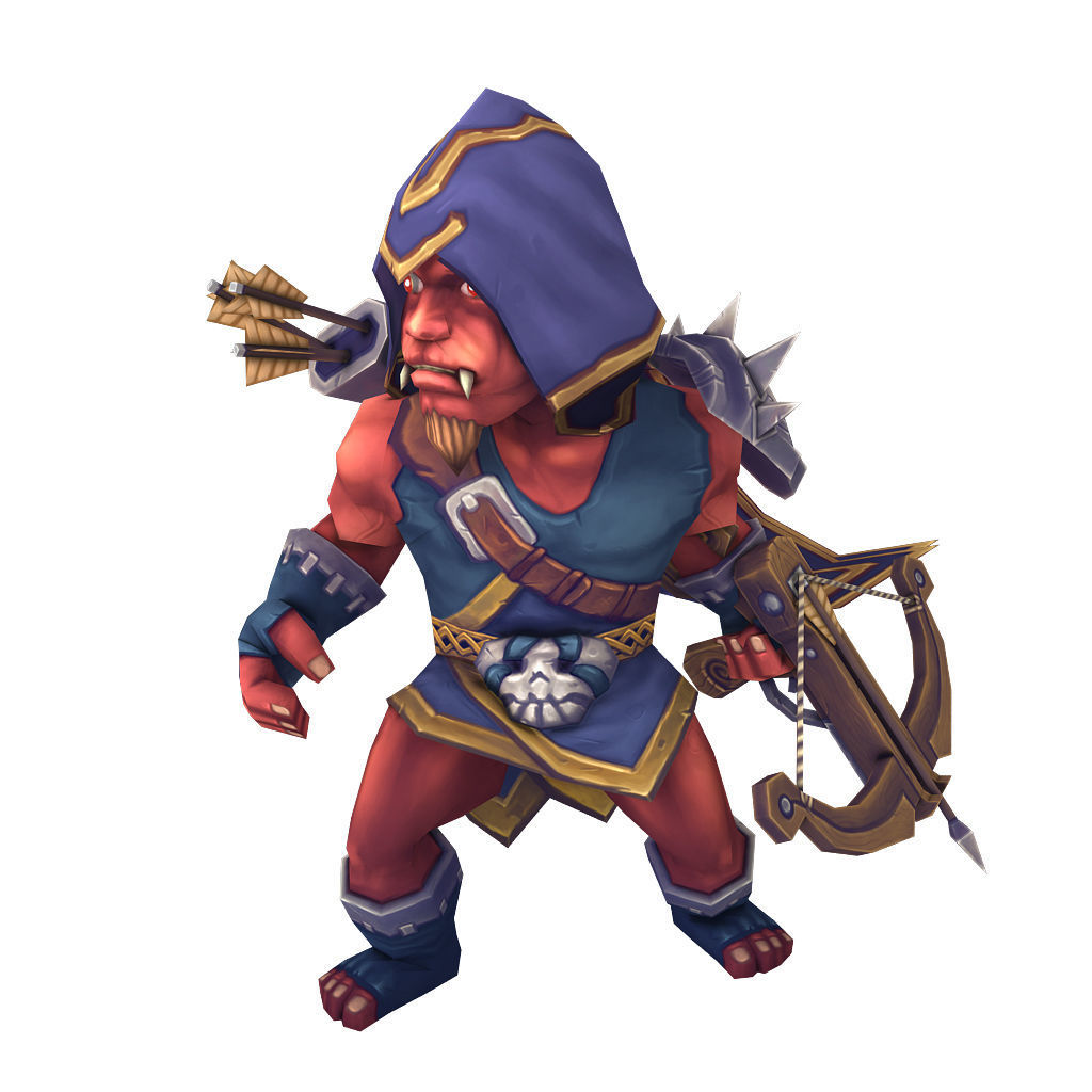 Orc Ranger Low-poly 3D model_3