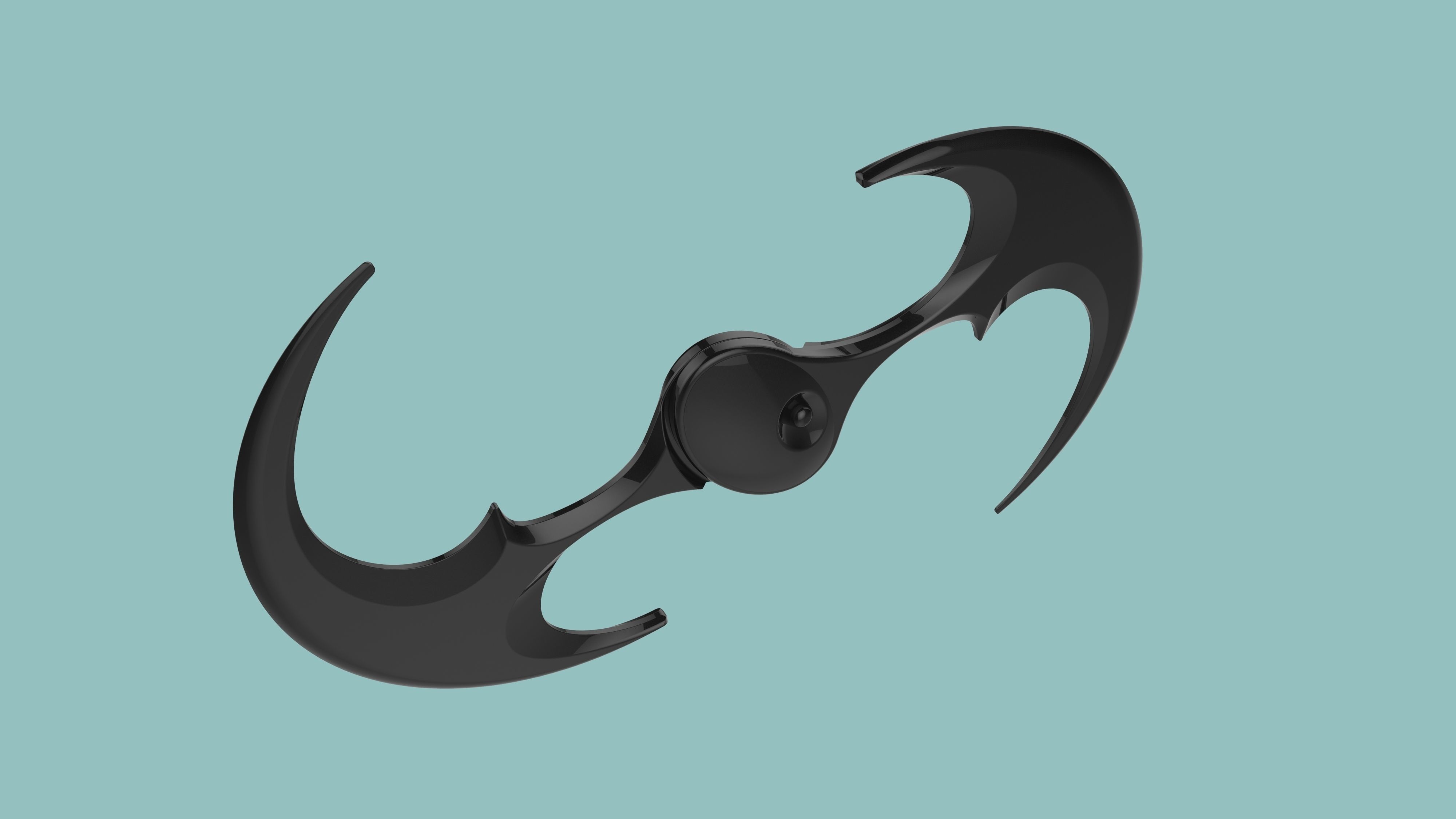 Sonar Batarang 3D model_2