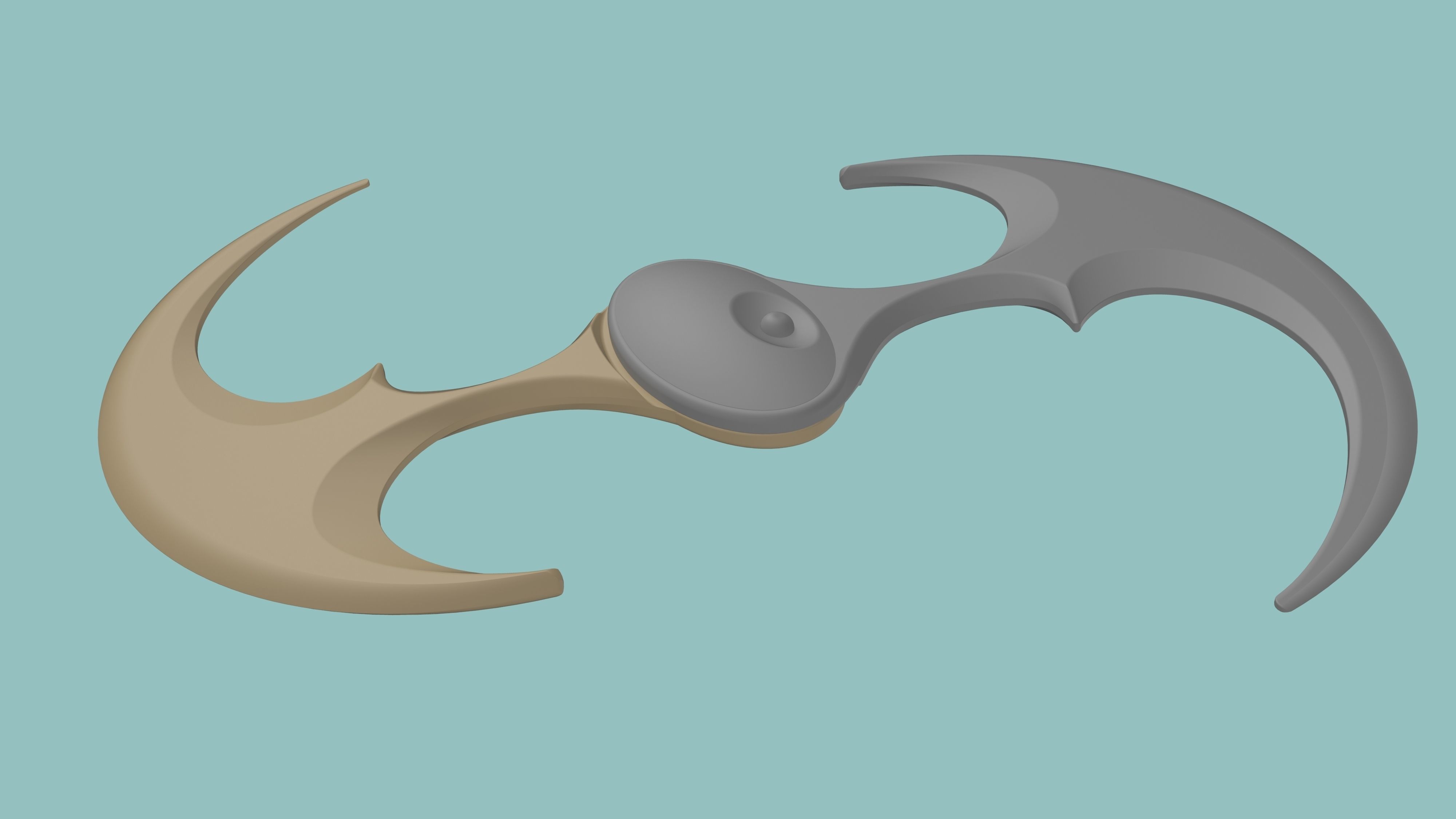 Sonar Batarang 3D model_5