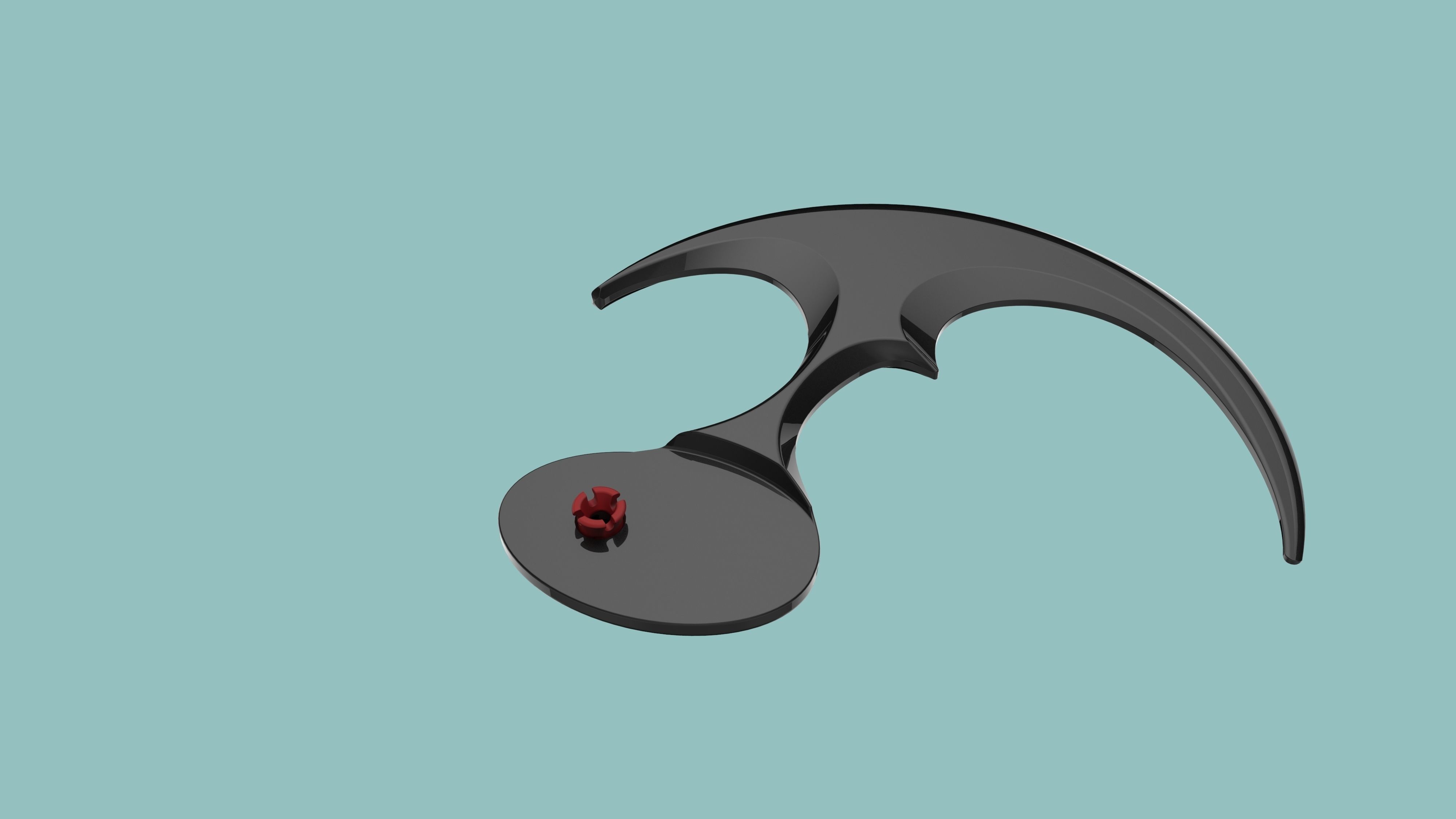 Sonar Batarang 3D model_9