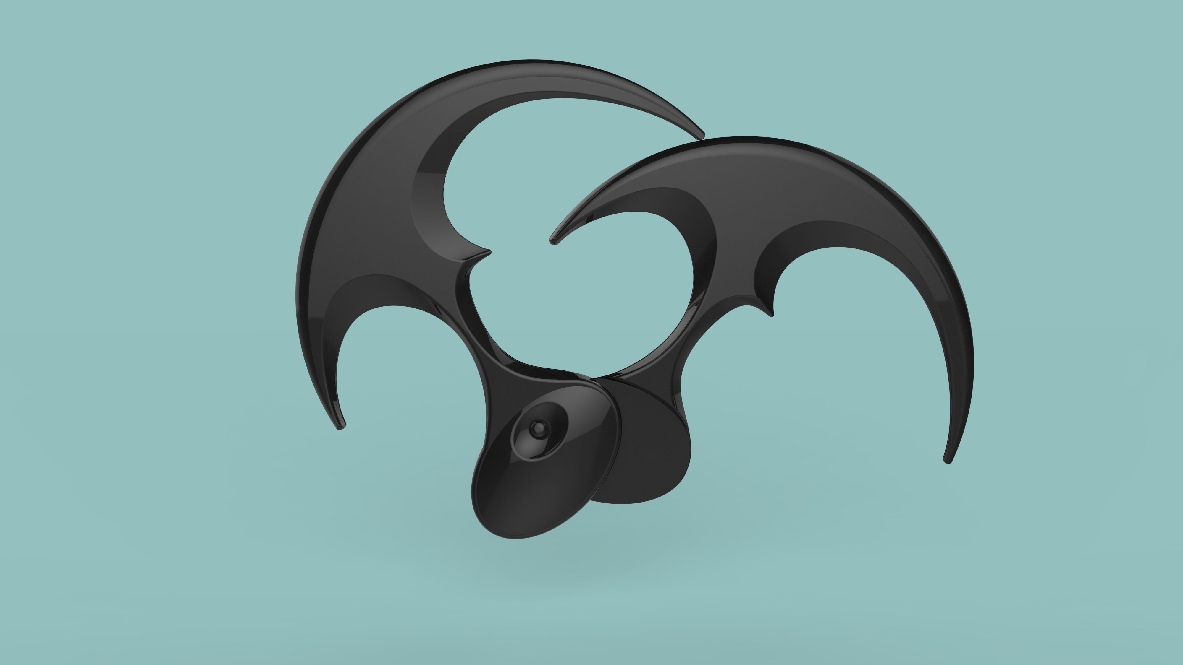 Sonar Batarang 3D model_6