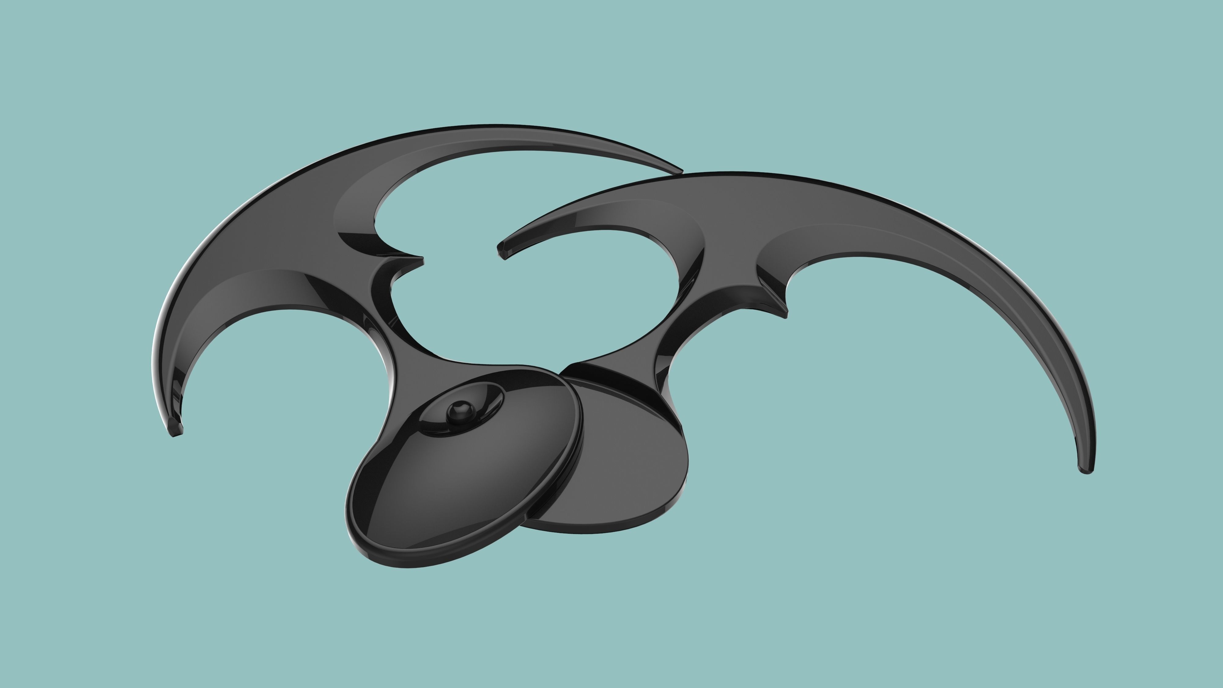 Sonar Batarang 3D model_8