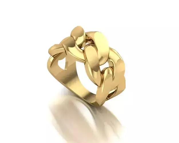 Triple Band Overlap Ring 