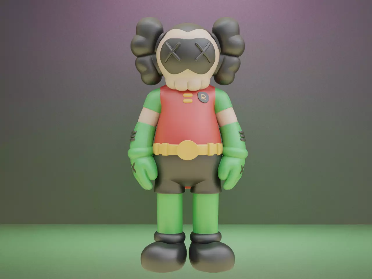 Kaws x Robin Collectible Art Toy Printable 3D print model_0