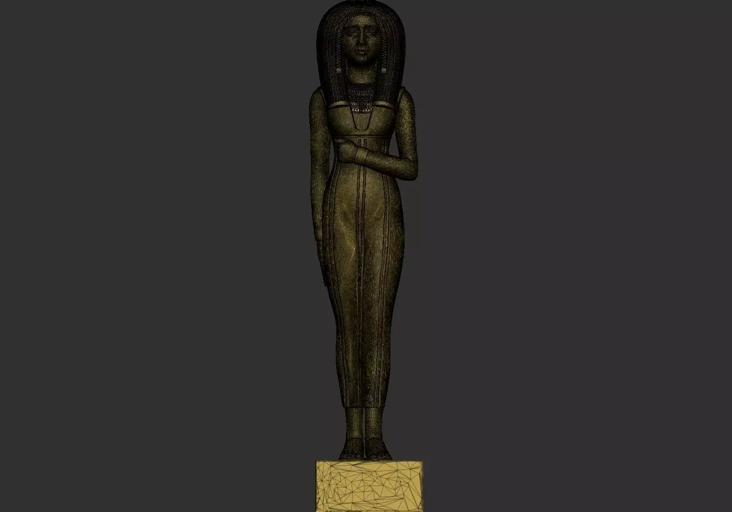 Egyptian  Priest Amenhotep and Wife Rana 3D Printable Model 3D print model_8