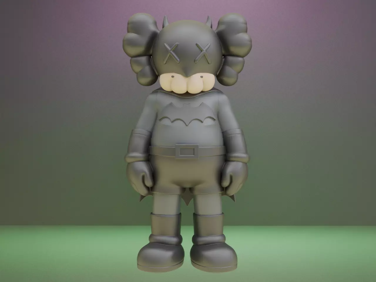 Kaws x Batman Collectible Art Toy Printable Free 3D print model