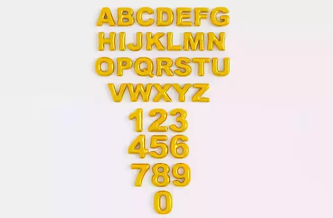 Balloons Alphabet and Numbers