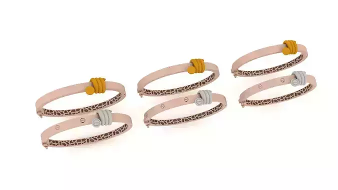 Cariter Bracelet 0047 - Bangle - 3 Size  3D print model