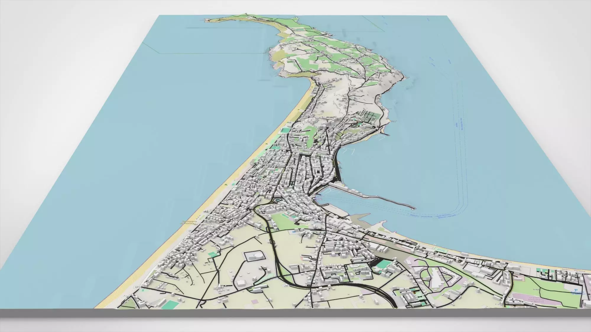 Cityscape Milazzo Italy 3D model_0