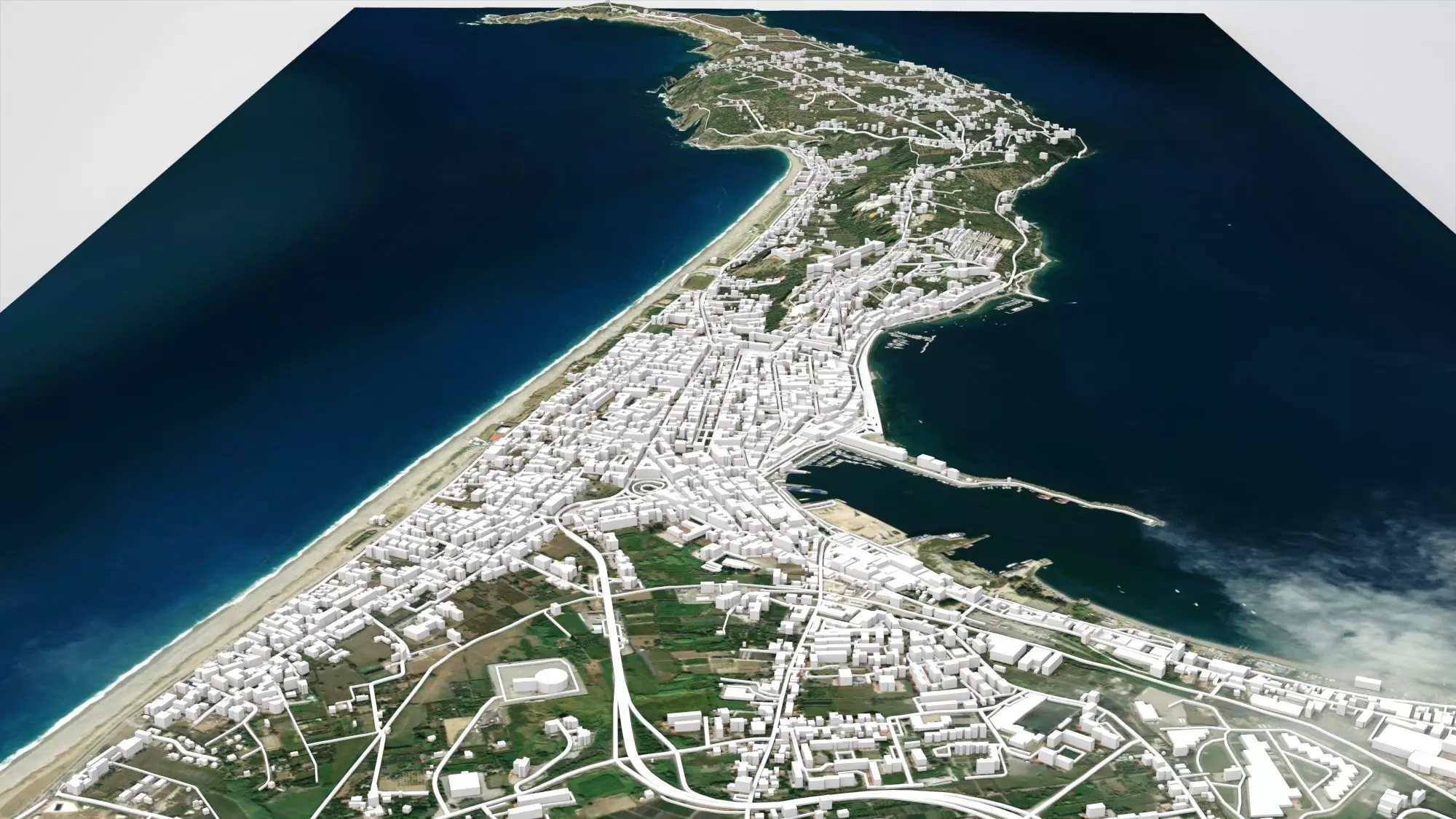 Cityscape Milazzo Italy 3D model_2