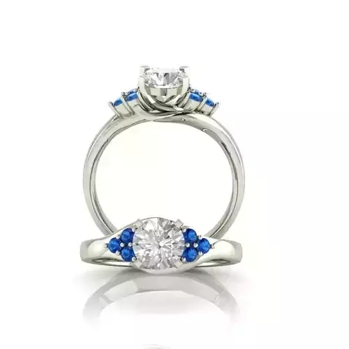 WOMENS ENGAGEMENT RING 3D print model