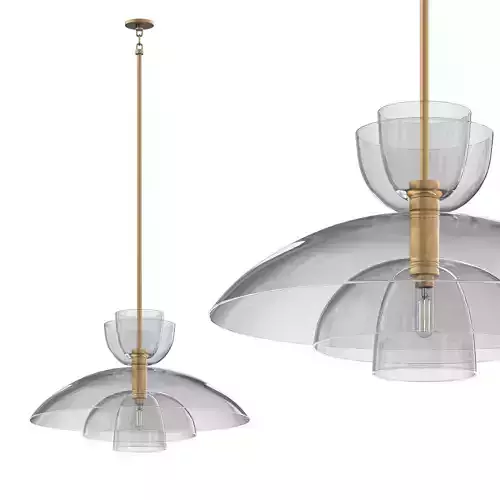 Blom Clear Glass Cloche Grand Pendant