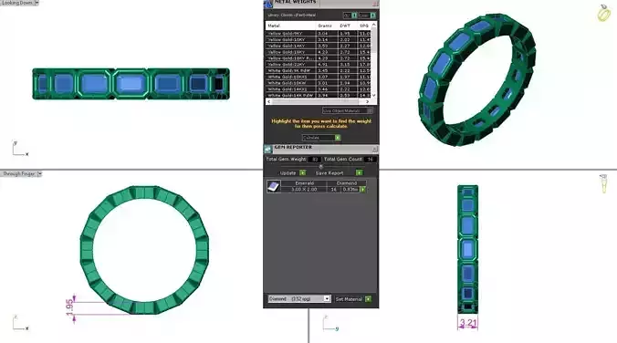 Emerald Eternity Band