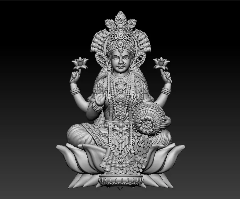 Laxmi Mata 3D print model 3D print model