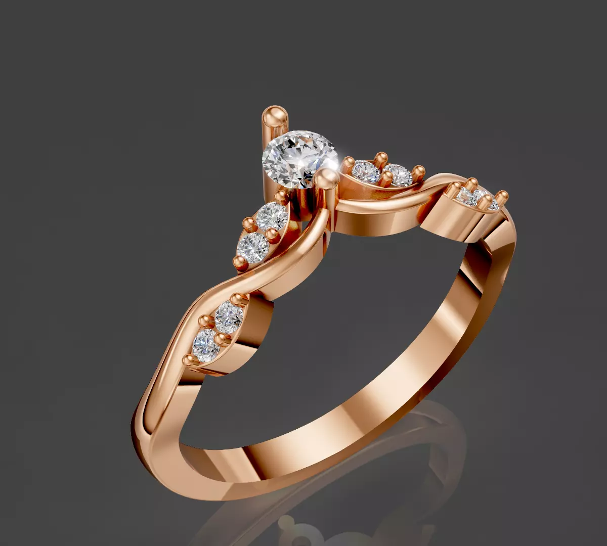 Crown Ring Luxury Iconic silver gold jewelry printable 3d model 3D print model_1