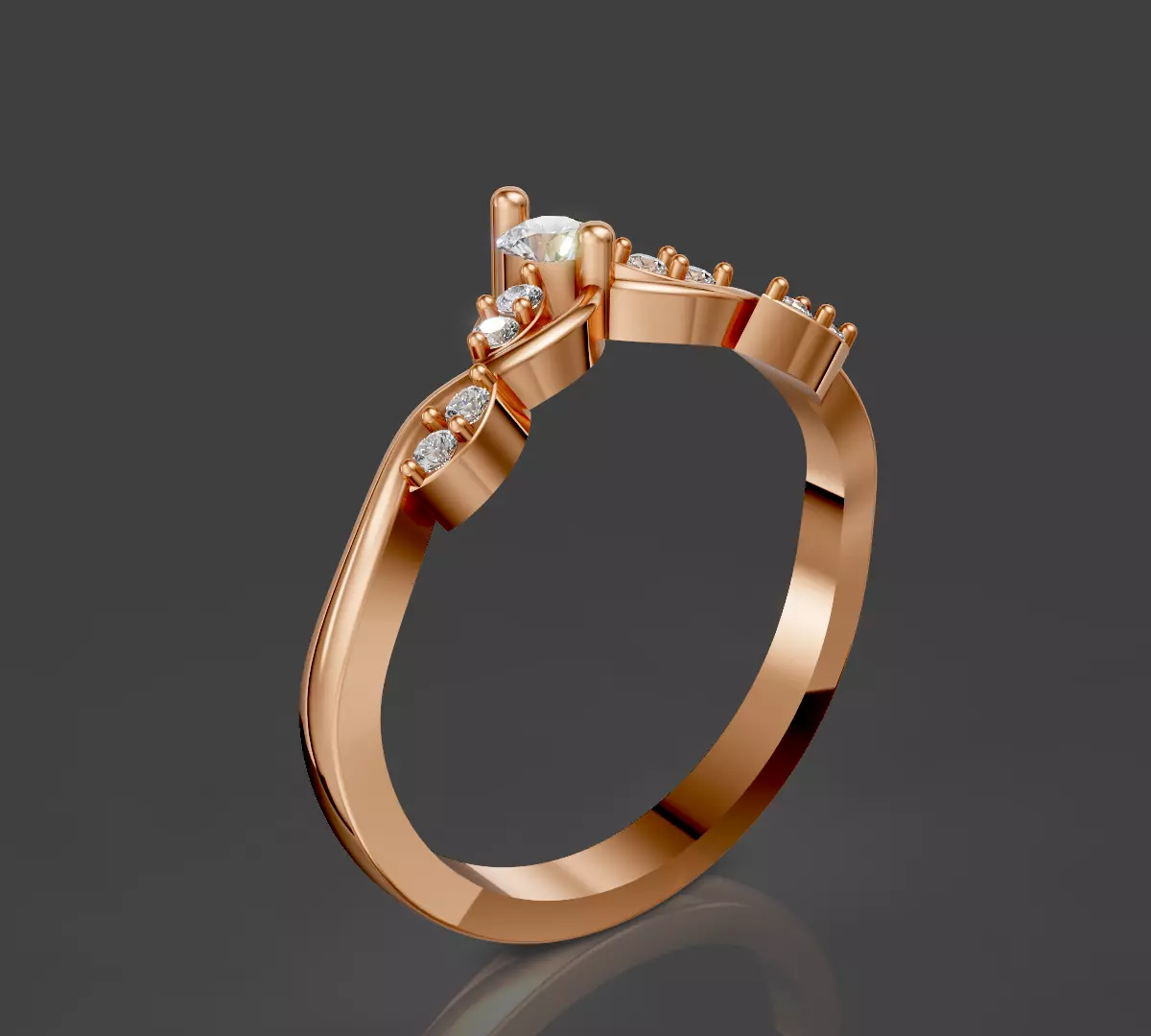 Crown Ring Luxury Iconic silver gold jewelry printable 3d model 3D print model_4