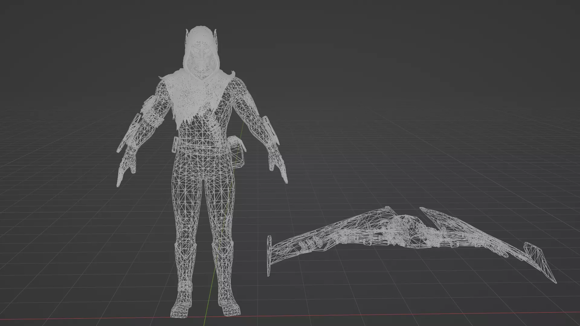 Green Goblin Low-poly 3D model_11