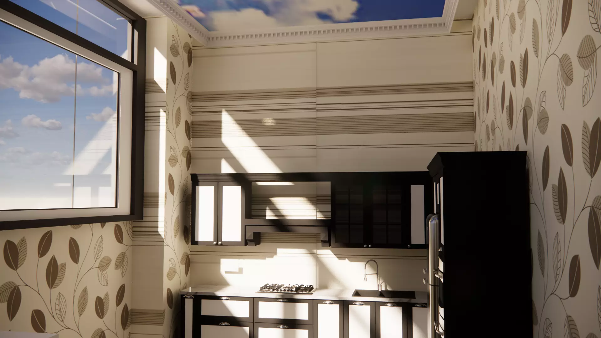 Modern villa 3D model_11