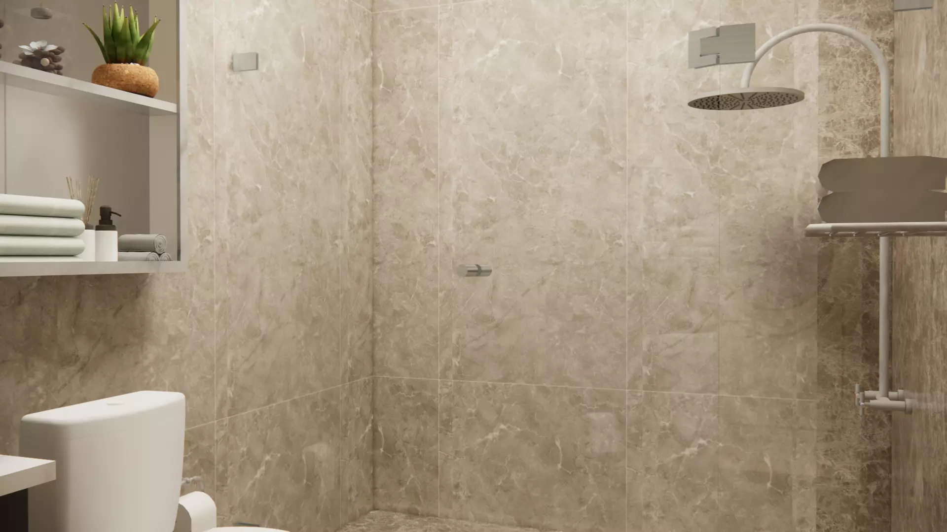 Modern villa 3D model_10