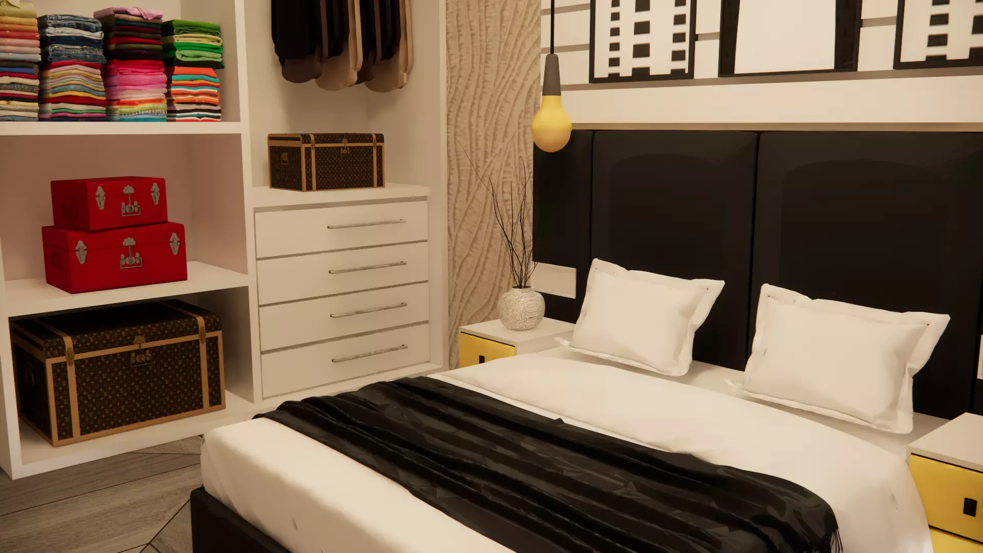 Modern villa 3D model_4