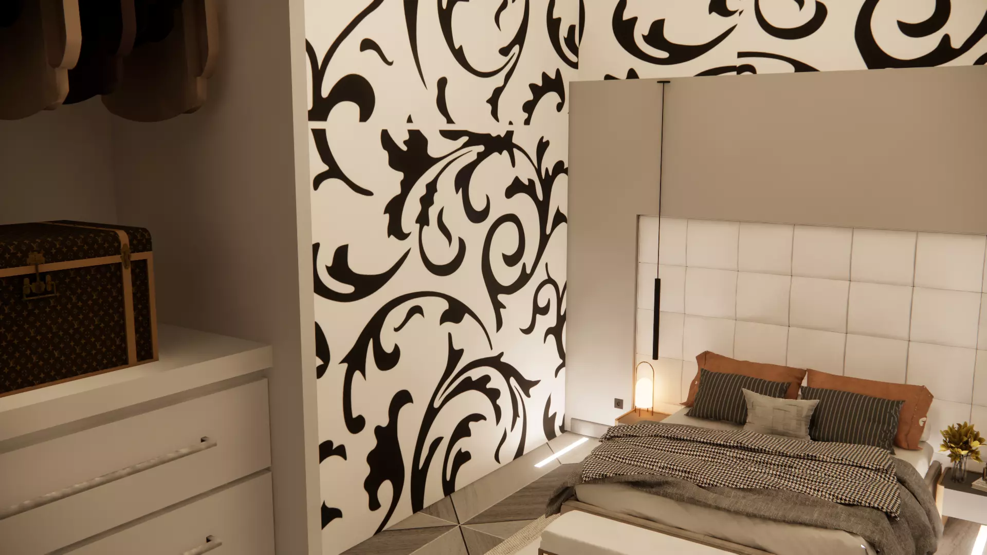 Modern villa 3D model_8