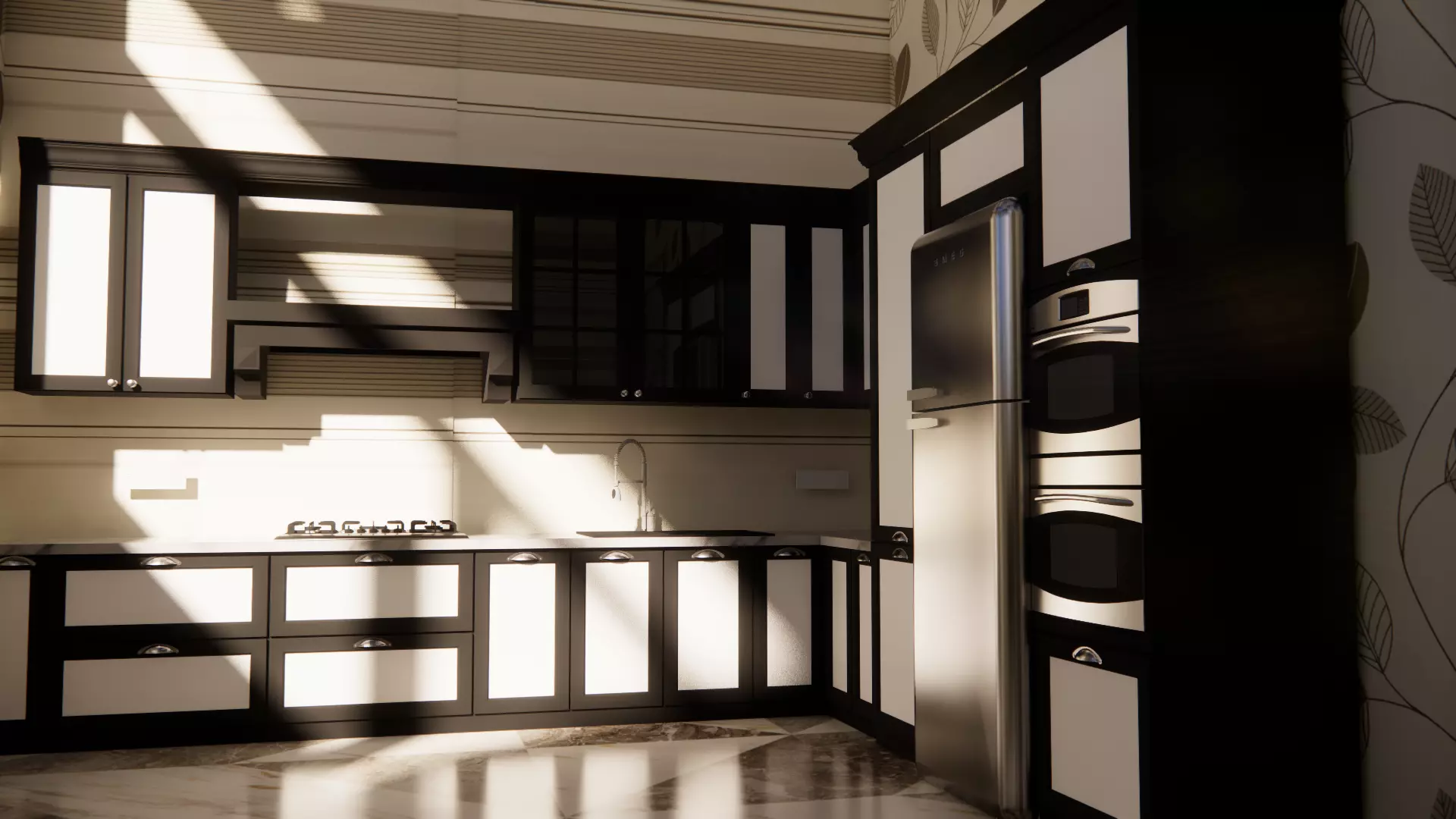 Modern villa 3D model_12