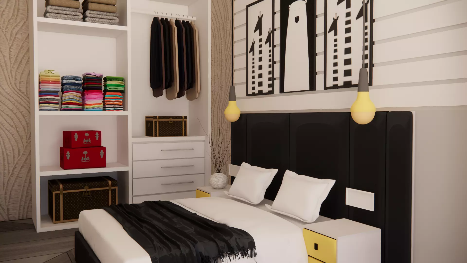 Modern villa 3D model_6