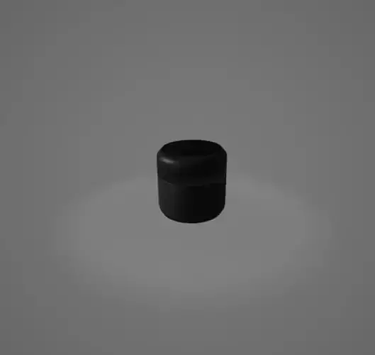 3D Black Cosmetic Jar  3D print model