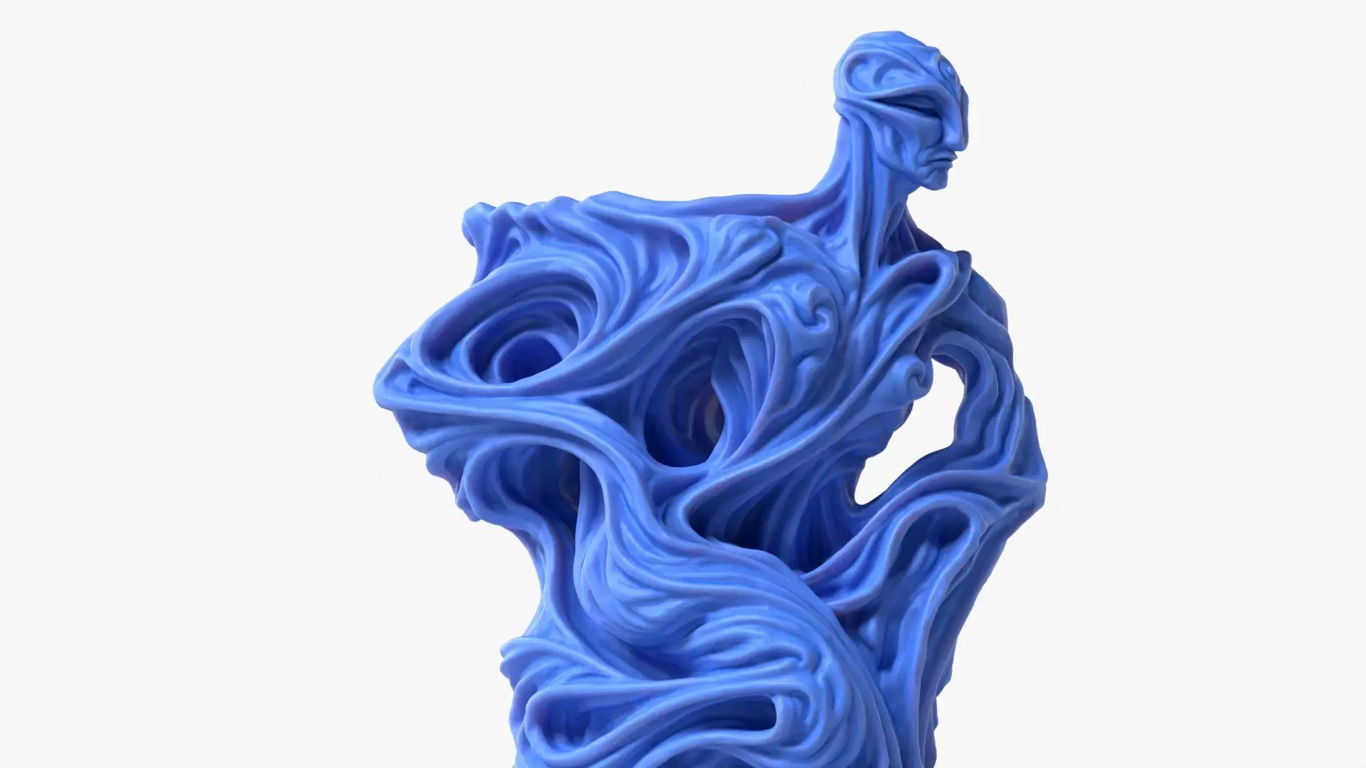 Wavy Pot Sculpture 3D print model_1