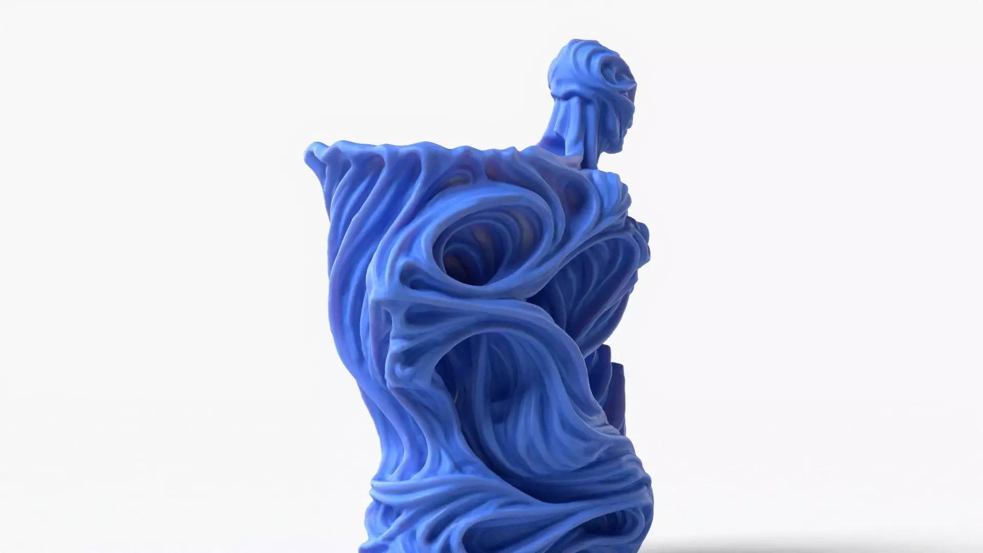 Wavy Pot Sculpture 3D print model_2